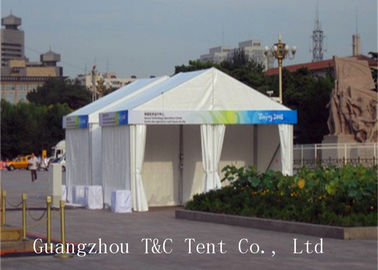 Long Menjangkau Custom Perdagangan Show Tent Menampilkan Tear Resistant 15 Years Warranty