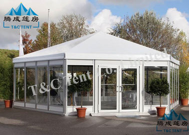 Tenda Tahan UV Tahan Untuk Acara Luar ruangan Bingkai Aluminium Tampak Transparan