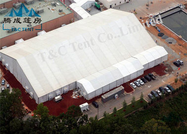 100 Orang Acara Luar ruangan Tenda Kaca &amp;amp; Tembok ABS Pameran Perdagangan Campuran Tenda Permanen