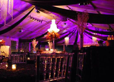 Aluminium Alloy 1000 Orang Clear Roof Wedding Event Tenda Dengan cahaya