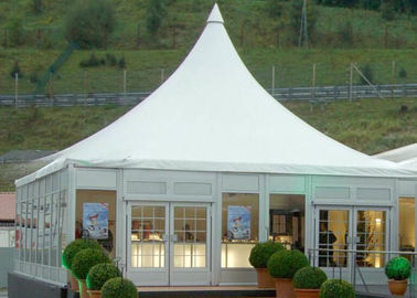 Luxury Decorated Decorated PVC Garden Wedding Puncak Tinggi Pagoda Kanopi Tenda Untuk Event