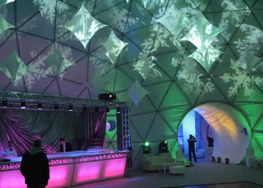 Besar Salju Loading Farm Shelter Putaran Kubah Dome Geodesi Besar Untuk Acara Pesta Pernikahan