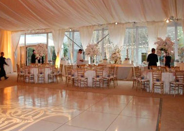 25x40m Struktur Aluminium Fireproof Acara Pernikahan Putih, Tenda Luar Partai