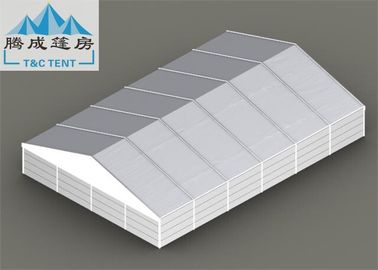 20x30 m Snowproof Flame Retardant White PVC Aluminium Alloy Tent Dengan Clear / Sandwich Wall Untuk Perayaan
