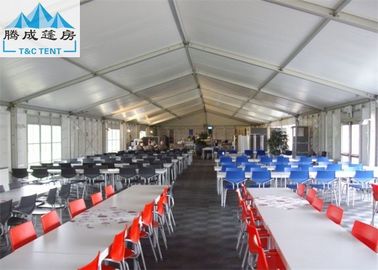Tenda Pesta Tenda PVC Berbentuk Tinggi Paduan Aluminium Kekerasan Tahan Air / Tahan Api