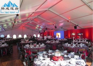 15x30M White Marquee Party Tent Untuk Pernikahan Dengan Galvanized Steel UV Resistant