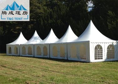 Tenda Pesta Aluminium Paduan Putih PVC Marquee 8x8M, Tenda Pernikahan Luar Ruangan Gaya Eropa
