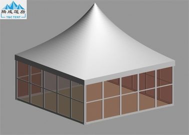 Multi-layer Waterproof Canopy Tent 20 x 20M Dengan Dinding Sandwich Panel Atap Putih