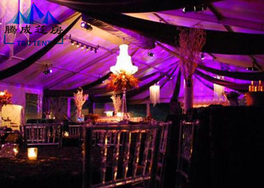 Acara Pernikahan Marquee Gazebo dengan Panel Sandwich dan Tirai Dinding