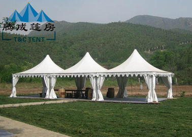 PVC Fabric Cover Outdoor Party Tent Easy Maintenance With Removable Wall Curtain