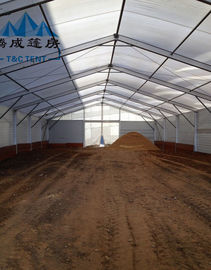 Tenda Penyimpanan Industri Fleksibel Ukuran Dipilih Dengan Dinding PVC Lembut / Dinding Kaca