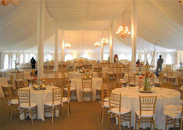 30x50m Double Coated PVC White Clear Roof Wedding Tent Untuk Partai SGS