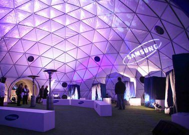 8m Diameter Aluminium Geodesi Khusus Luar Biasa, Tenda Dome Besar