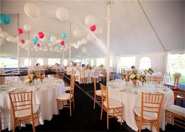 White PVC Canopy Wedding Event Tenda Pad Aluminium 20x30m Clear Span Marquee
