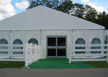 Retardant Waterproof White Cover Aluminium Luxury Wedding Event Tenda Dengan Atap Putih