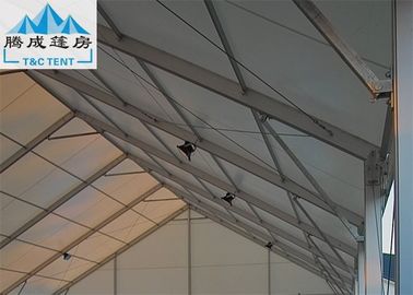 10x60m Di Luar Ruangan Acara Olahraga Tenda Tahan Panas Dengan Kaca Atau Pintu PVC
