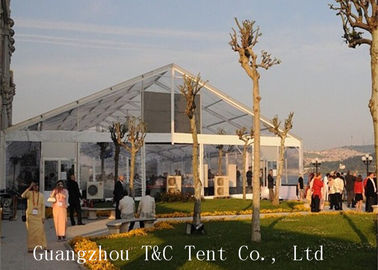 Restoran Atau Taman 20x40 Tenda Pesta, Acara Tenda Luar Yang Jelas Dengan Atap PVC Transparan