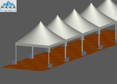 Tenda Gudang Besar Atap Putih, Bingkai Aluminium Colorful PVC Pagoda Dinding Tenda Gazebo Untuk Festival